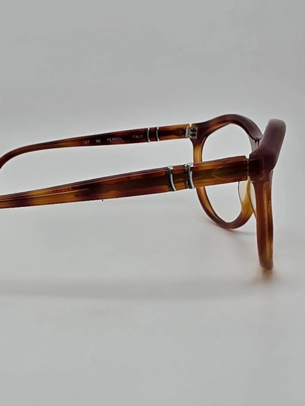 Persol 58230/00 96 Blonde Tortoise Terminator Sunglasses Frame w Case Italy 64mm